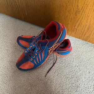 ASICS Men’s Cross Freak Cross Country Spikes Size 9.5 In Orange/Blue